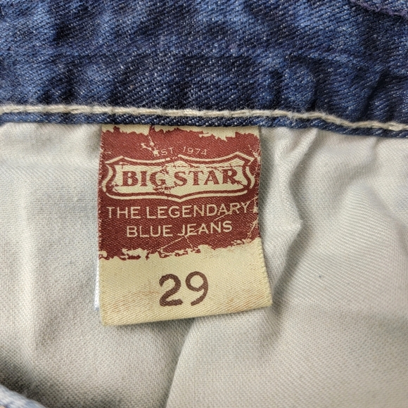 Big Star Sydney Boyfriend Coast Cowgirl Mid Rise Denim Blue Jeans Sz 29 - Picture 14 of 16